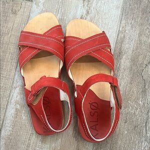 Kalsø "Serene" negative heel sandals worn 2x